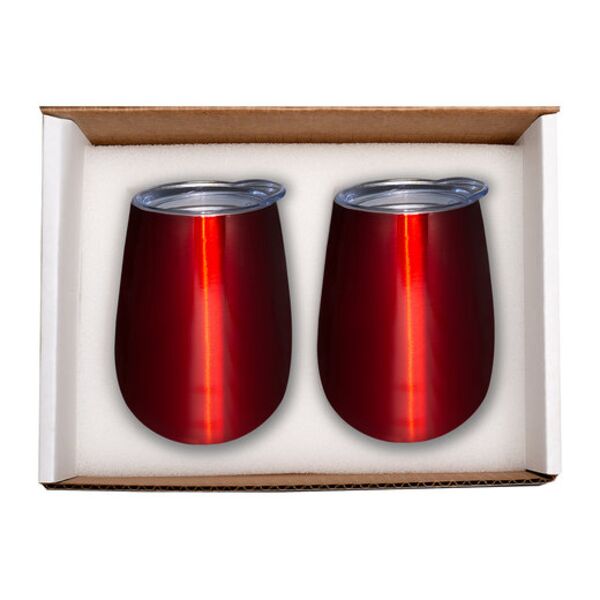 Duo Vacuum Stemless Wine Tumbler Gift Set Thumbnail
