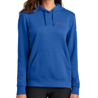Fort - Ladies Club Fleece Sleeve Swoosh Pullover Hoodie Thumbnail