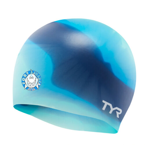 FORT SWIM - Youth Silicone Swim Cap - Tie Dye Thumbnail